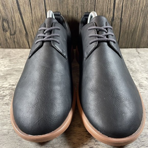 Ponto Pacific Black Shoes Size 11 Loafer Lace Up Dress Business Casual Oxford - Picture 5 of 8